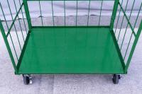 【販売終了】【中古】カゴ台車　W1100×D800×H1700　床板鉄製