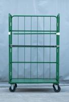 【販売終了】【中古】カゴ台車　W1100×D800×H1700　床板鉄製　2輪固定キャスター