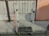 【販売終了】【中古】カゴ台車　W850×D600×H1700【限定1台！】