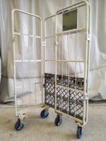 【販売終了】【中古】カゴ台車　W850×D600×H1700　カラー混在