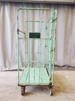 【販売終了】【中古】カゴ台車　W1000×D730×H1700　床鉄製【引取限定商品】