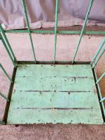 【販売終了】【中古】カゴ台車　W1000×D730×H1700　床鉄製【引取限定商品】