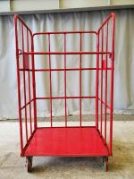【販売終了】【中古】カゴ台車　W1000×D730×H1700　床鉄製【引取限定商品】