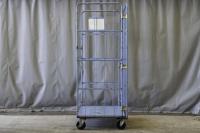 【販売終了】【中古】カゴ台車　ブルー　W1100×D800×H2000