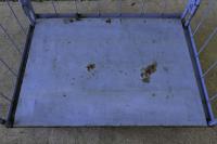 【販売終了】【中古】カゴ台車　ブルー　W1100×D800×H2000