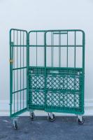 【販売終了】【美品中古】カゴ台車　W1100×D800×H1700　トラスコ製【限定1台】