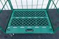 【販売終了】【美品中古】カゴ台車　W1100×D800×H1700　トラスコ製【限定1台】