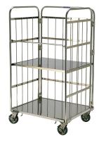 【新品】ステンレス製カゴ台車【複数サイズあり】