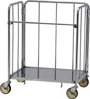 【新品】ステンレス製小型カゴ台車【複数サイズあり】