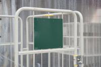 【販売終了】【中古】カゴ台車　W940×D645×H1700　床板鉄製　ワコーパレット製