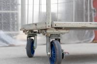 【販売終了】【中古】カゴ台車　W940×D645×H1700　床板鉄製　ワコーパレット製