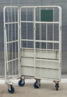 【販売終了】【中古】カゴ台車　W940×D645×H1700　床板鉄製　ワコーパレット製【引取限定商品】【限定1台】