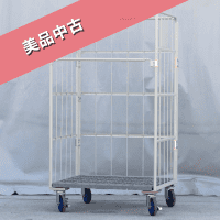 【販売終了】【美品中古】カゴ台車　W950×D800×H1700　ワコーパレット製