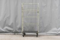 【販売終了】【中古】カゴ台車　W850×D600×H1700　ワコーパレット製　2輪自在固定変換仕様キャスター