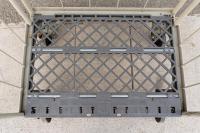 【販売終了】【中古】カゴ台車　W850×D600×H1700　ワコーパレット製　2輪自在固定変換仕様キャスター