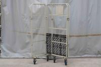 【販売終了】【中古】カゴ台車　W850×D650×H1700　ワコーパレット製