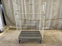 【販売終了】【美品中古】カゴ台車　W1100×D800×H1700　ワコーパレット製