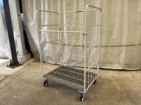 【販売終了】【美品中古】カゴ台車　W1100×D800×H1700　ワコーパレット製