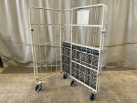 【販売終了】【美品中古】カゴ台車　W1100×D800×H1700　ワコーパレット製