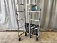 【販売終了】【中古】カゴ台車　W850×D600×H1700　ワコーパレット製