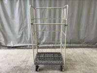 【販売終了】【美品中古】カゴ台車　W850×D650×H1700　ワコーパレット製