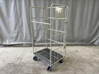【販売終了】【美品中古】カゴ台車　W850×D650×H1700　ワコーパレット製