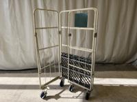 【販売終了】【中古】カゴ台車　W850×D650×H1700　ワコーパレット製【訳アリ品】