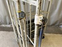 【販売終了】【中古】カゴ台車　W850×D650×H1700　ワコーパレット製【訳アリ品】