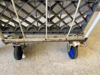【販売終了】【中古】カゴ台車　W850×D650×H1700　ワコーパレット製【訳アリ品】