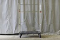 【販売終了】【GJサンクスセール品】【中古】カゴ台車　アイボリー　W1100×D800×H1700　仕様混在