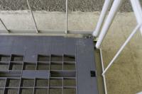 【販売終了】【GJサンクスセール品】【中古】カゴ台車　アイボリー　W1100×D800×H1700　仕様混在