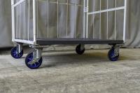 【販売終了】【GJサンクスセール品】【中古】カゴ台車　アイボリー　W1100×D800×H1700　仕様混在