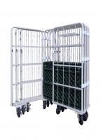 【販売終了】【新品】カゴ台車　コンビテナー　スタンダード　LRC65J-PI 　W950×D800×H1700【静音】