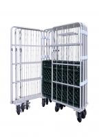 【販売終了】【新品】カゴ台車　コンビテナー　スタンダード　LRC55J-PI　W850×D600×H1700【静音】