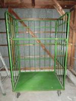 【販売終了】【中古訳あり品】カゴ台車　W1100×D800×H1750　床板鉄製　ヤマト・インダストリー製 【限定1台】