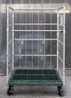 【販売終了】【中古】カゴ台車　W1100×D800×H1700　ヤマト・インダストリー製【レンタル使用品】