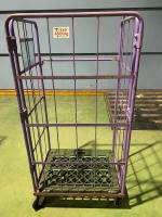 【販売終了】【中古】カゴ台車　W850×D650×H1700　ヤマト・インダストリー製【大阪門真デポ出荷】