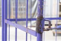 【販売終了】【中古】カゴ台車　W850×D650×H1700　ヤマト・インダストリー製【千葉デポ出荷】