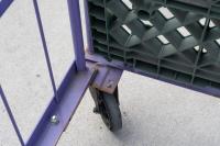 【販売終了】【中古】カゴ台車　W850×D650×H1700　ヤマト・インダストリー製【千葉デポ出荷】