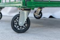 【販売終了】【美品中古】カゴ台車　W1100×D800×H1700　ヤマト・インダストリー製【メーカー統一 仕様2種混在】