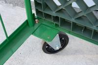 【販売終了】【美品中古】カゴ台車　W1100×D800×H1700　ヤマト・インダストリー製【メーカー統一 仕様2種混在】