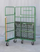 【販売終了】【美品中古】カゴ台車　W1100×D800×H1700　ヤマト・インダストリー製【限定1台！】