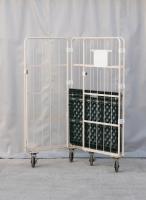 【販売終了】【中古】カゴ台車　W1100×D800×H1700　ヤマト・インダストリー製　カラー混在