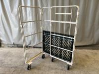 【販売終了】【中古】カゴ台車　W1100×D800×H1700　ヤマト・インダストリー製【メーカー統一 仕様2種混在】