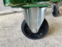 【販売終了】【中古】カゴ台車　W800×D600×H1700　ヤマト・インダストリー製　2輪固定キャスター