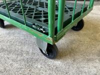 【販売終了】【中古】カゴ台車　W800×D600×H1700　ヤマト・インダストリー製　2輪固定キャスター