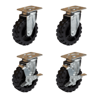 【新品】カゴ台車用タフキャスター1台分セット