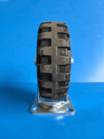 【販売終了】【中古】カゴ台車用タフキャスター　自在モデル　ストッパー無し　φ150黒ゴム