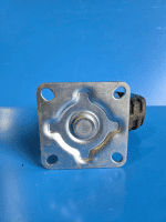 【販売終了】【中古】カゴ台車用タフキャスター　自在モデル　ストッパー無し　φ150黒ゴム