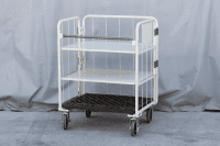 【新品】天使の中間棚　アイボリー　W850×D650用　スチール製